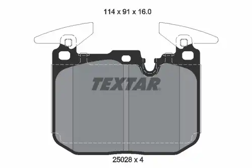 накладки TEXTAR 2502807