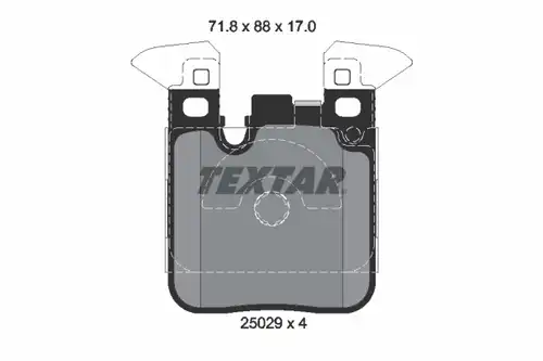 накладки TEXTAR 2502902