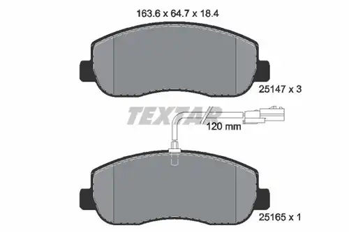 накладки TEXTAR 2514701