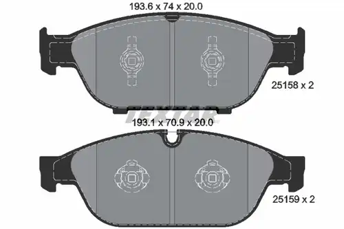 накладки TEXTAR 2515802