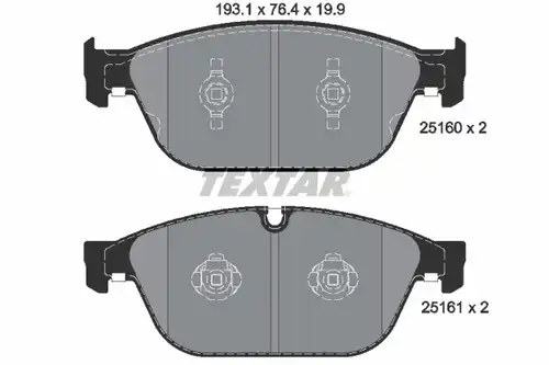 накладки TEXTAR 2516002