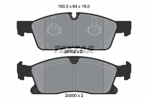 накладки TEXTAR 2519201