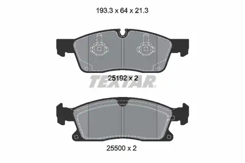 накладки TEXTAR 2519202