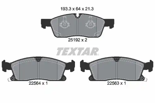 накладки TEXTAR 2519207