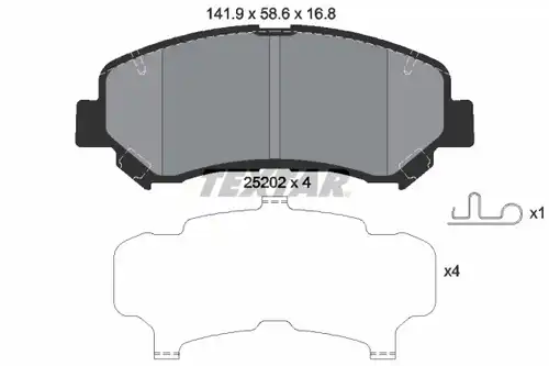 накладки TEXTAR 2520201