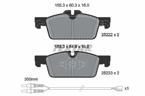 накладки TEXTAR 2522204