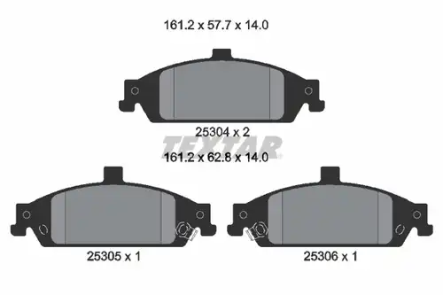 накладки TEXTAR 2530401