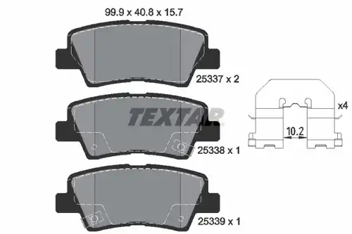 накладки TEXTAR 2533701