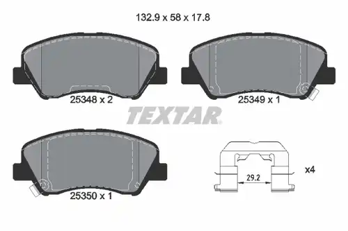 накладки TEXTAR 2534801