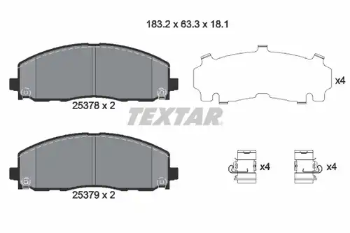 накладки TEXTAR 2537801