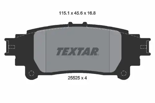 накладки TEXTAR 2552501