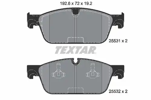 накладки TEXTAR 2553101