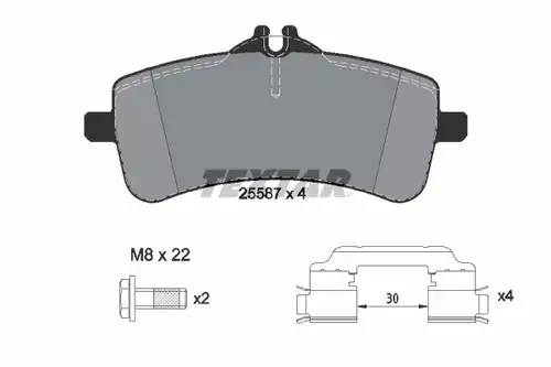 накладки TEXTAR 2558701