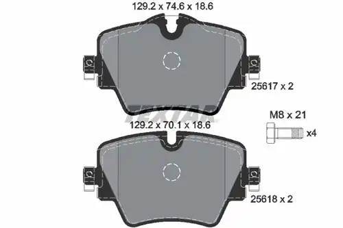 накладки TEXTAR 2561701