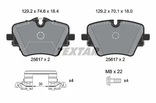 накладки TEXTAR 2561703