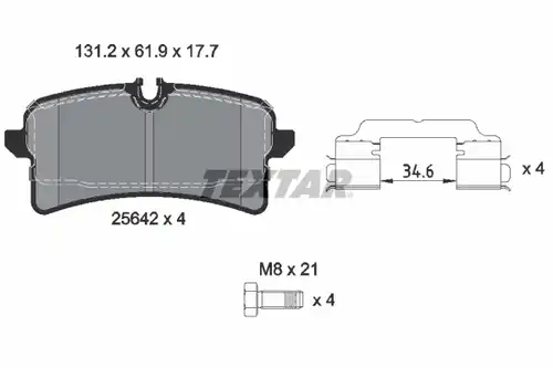 накладки TEXTAR 2564203