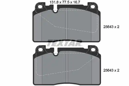 накладки TEXTAR 2564301