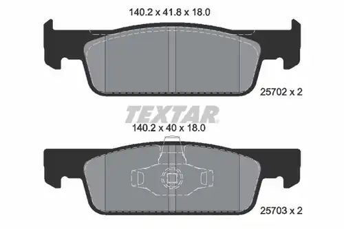 накладки TEXTAR 2570201