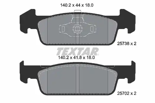 накладки TEXTAR 2573801