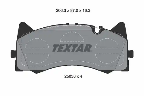 накладки TEXTAR 2583801