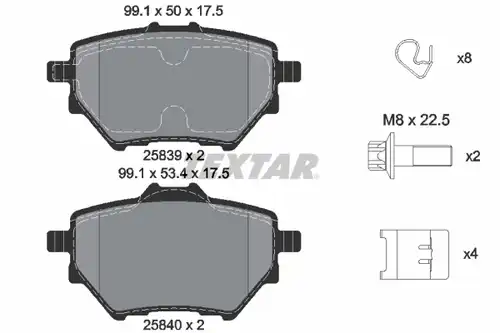 накладки TEXTAR 2583901