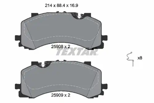 накладки TEXTAR 2590801