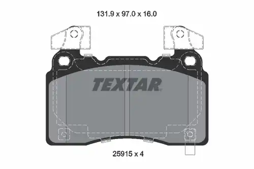 накладки TEXTAR 2591503