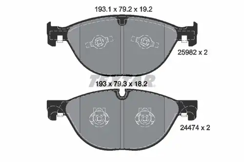 накладки TEXTAR 2598201