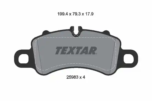 накладки TEXTAR 2598303