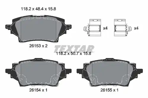 накладки TEXTAR 2615301