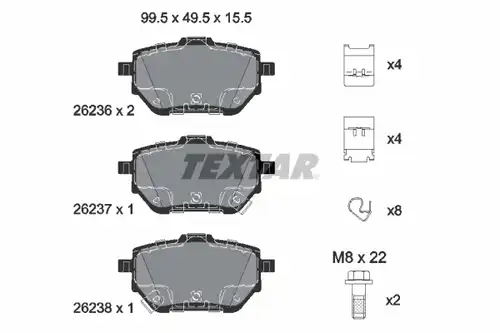 накладки TEXTAR 2623601