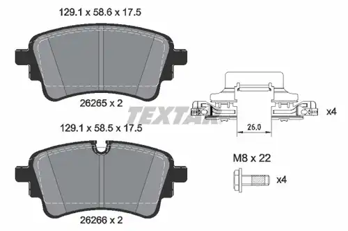 накладки TEXTAR 2626501