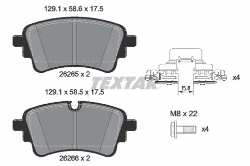 накладки TEXTAR 2626503