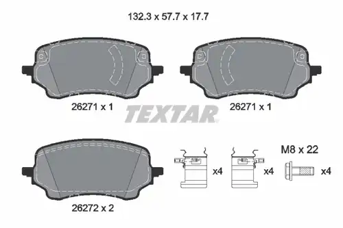 накладки TEXTAR 2627101