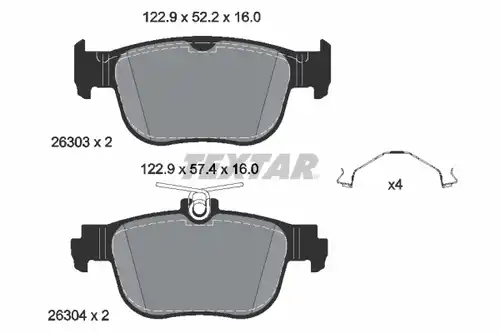 накладки TEXTAR 2630301