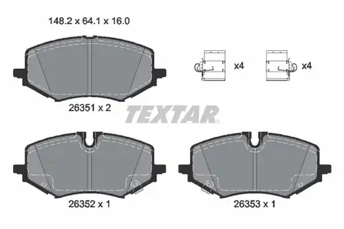 накладки TEXTAR 2635102