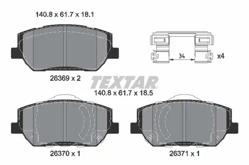 накладки TEXTAR 2636901