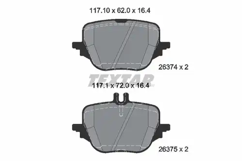 накладки TEXTAR 2637401