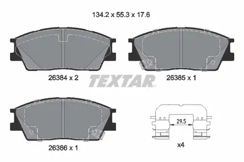 накладки TEXTAR 2638401