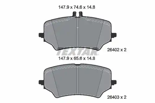 накладки TEXTAR 2640201