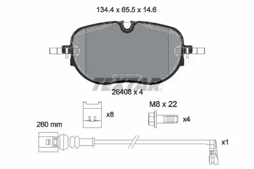 накладки TEXTAR 2640801