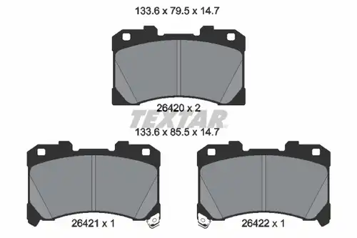 накладки TEXTAR 2642001