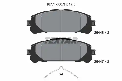 накладки TEXTAR 2644801