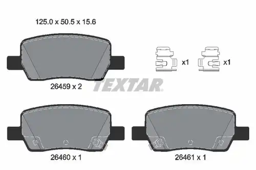 накладки TEXTAR 2645901