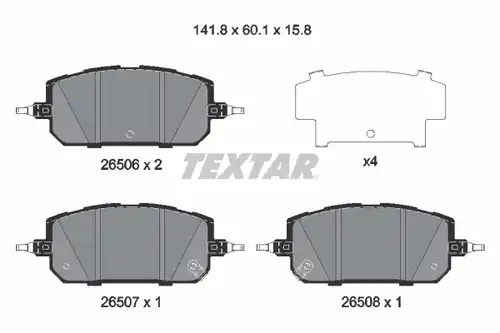 накладки TEXTAR 2650601