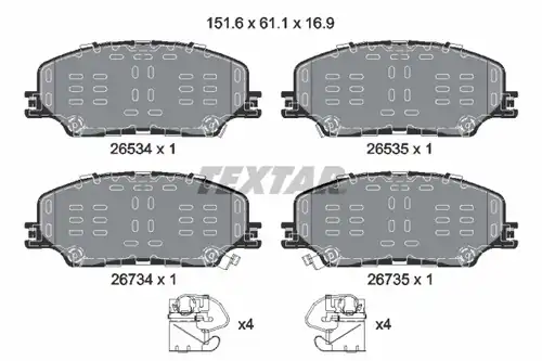 накладки TEXTAR 2653401