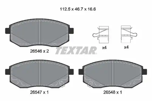 накладки TEXTAR 2654601