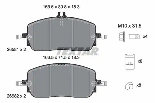 накладки TEXTAR 2658101