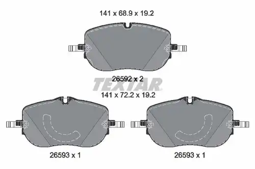 накладки TEXTAR 2659201