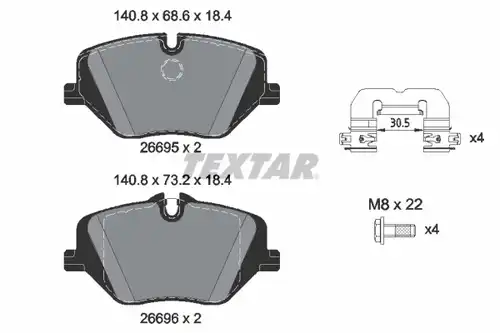 накладки TEXTAR 2669501